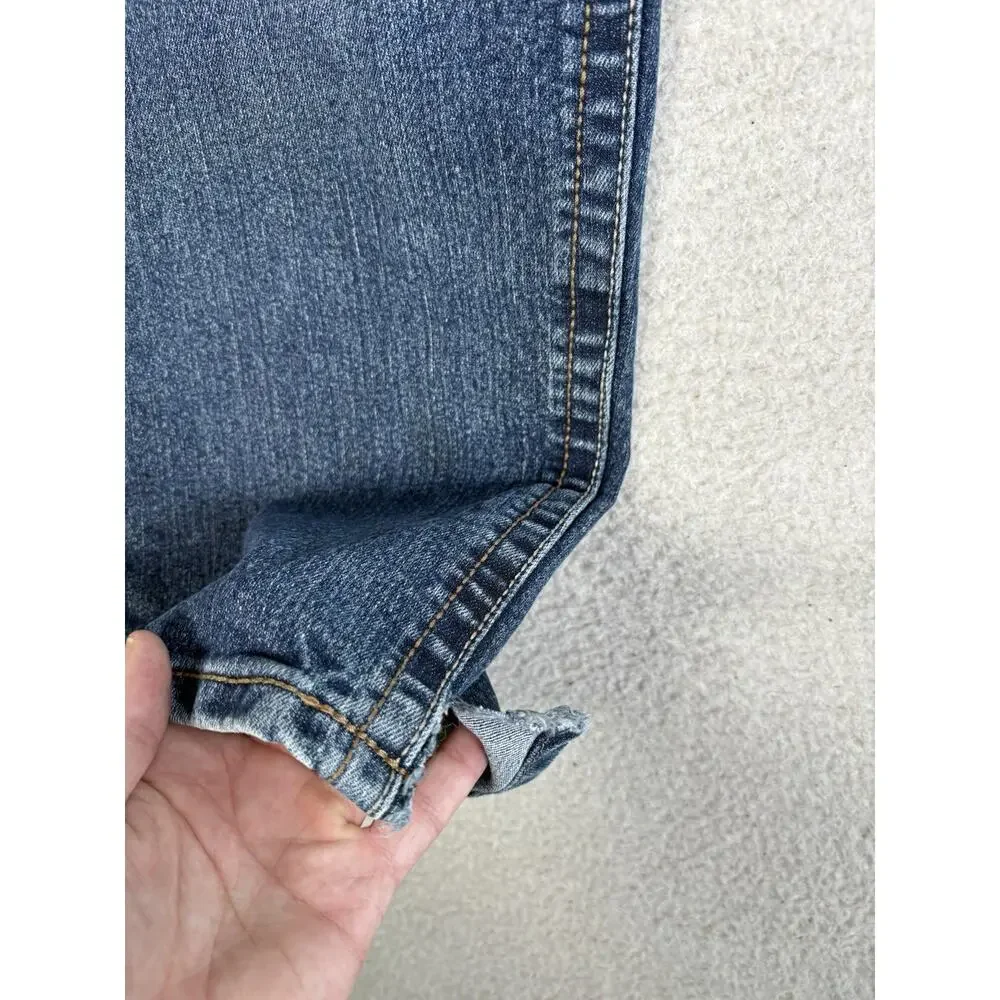 Ariat Rebar M5 Jeans Mens 44x30 Blue Straight Leg Outdoor Workwear Denim read